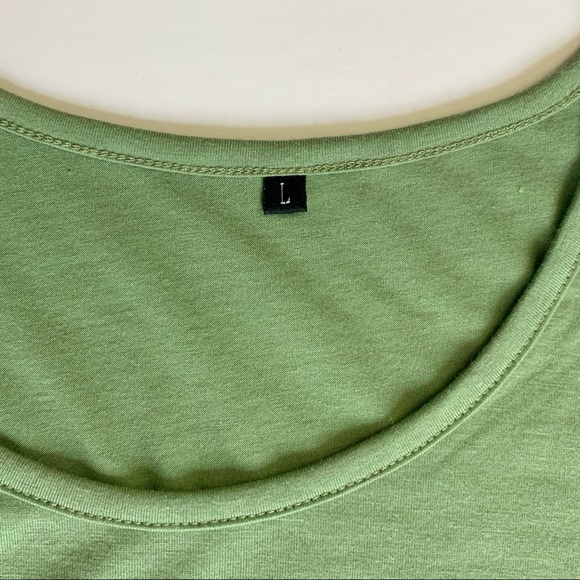 olive green tank dress with pockets - Picture 2 of 3